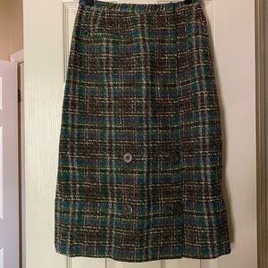 Vintage 60’s high-waisted tweed skirt